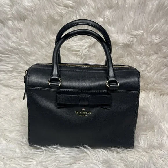 Kate spade black bow purse hot sale